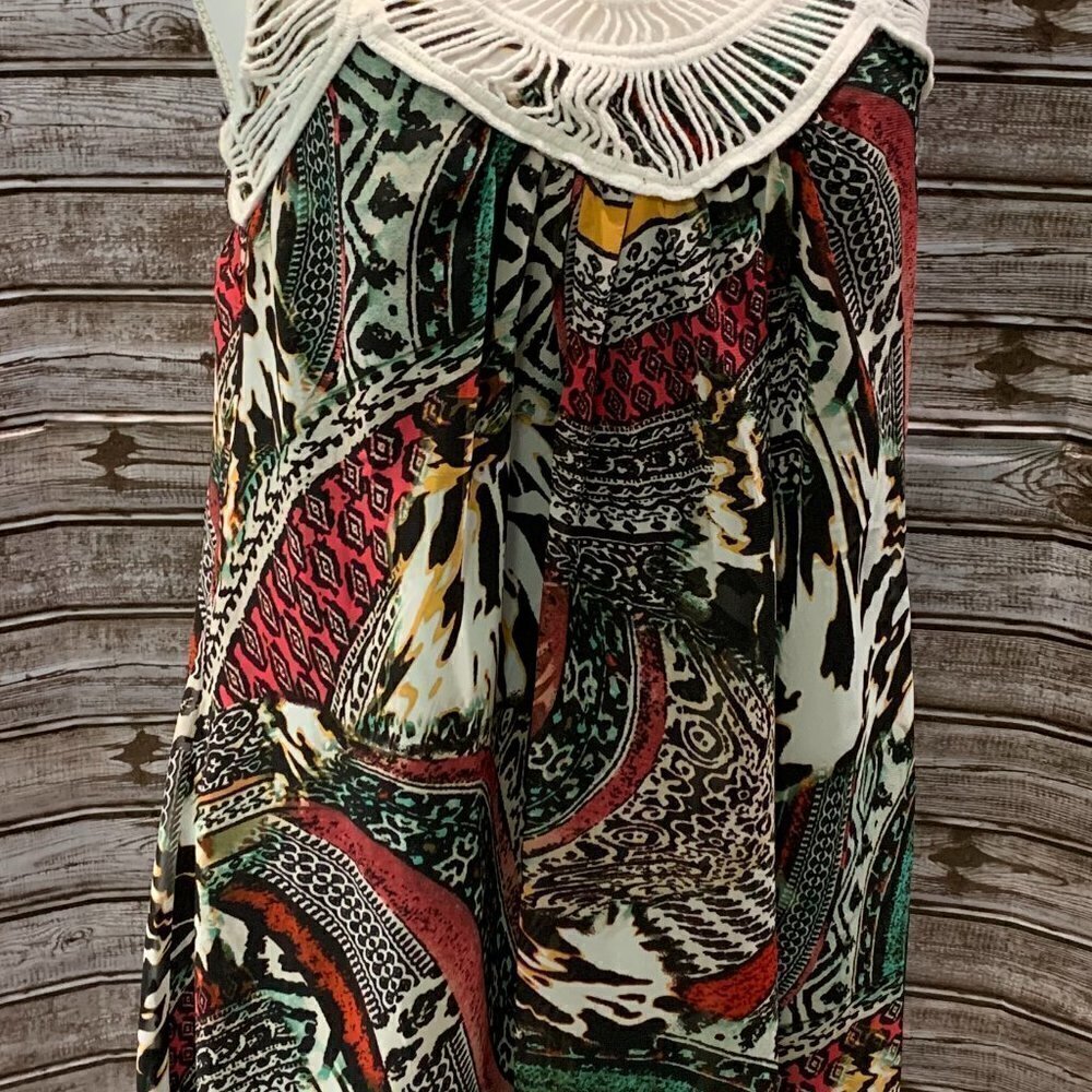 🔥🔥SALE🔥🔥City TRIANGLES Multi Color Flowy Dress - Picture 11 of 12